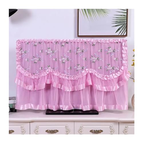 Cache anti-poussière TV plein format 50 pouces violet foncé textile