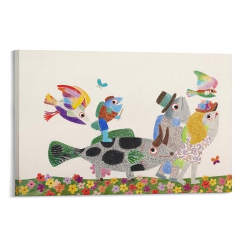 Décoration murale Leo Lionni sans cadre 40x60 cm idéale pour un cadeau d'anniversaire