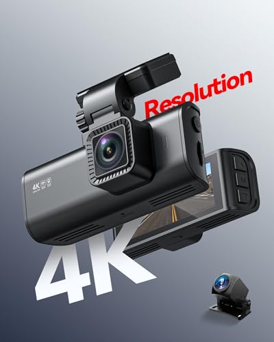 Image of REDTIGER F7N 4K Dual Dash Cam with Free 64GB Card, Built-in WiFi GPS Front 4K /2.5K and Rear 1080P Dual Dash Camera for Cars,3.18 inch Screen,170 Wide Angle, Parking Monitor, Support 256GB Max