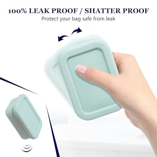 Leak Proof Silicone Travel Soap Case with Draining Layer, Travel Size Toiletry, Portable Soap Container for One Regular Bar Soap Perfectly, Shatter-Proof Soap Holder for Bathroom, Gym (Mint Green) - Image 4