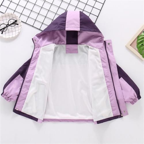 Waterproof Kids Rain Jackets With Hood,Lightweight Toddler Raincoat For Boys Girls，Kids Clothes Windbreaker Jacket 3-14Y3