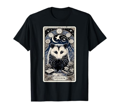 Tarot de zarigüeya, brujería, gótico, ocultismo, gótico, zarigüeya Camiseta