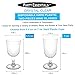 Party Essentials Disposable Hard Plastic Two Pieces Wine Glasses, 40-Count, 5.5-Ounce, Clear