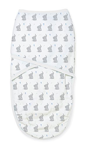 aden + anais Essentials Easy Swaddle Sack, Muslin Baby Wrap, Ideal for Baby Girls & Boys, Newborn Boy & Girl, Unisex Infant Wraps, Wearable Swaddles Sleep Sack, Small/Medium