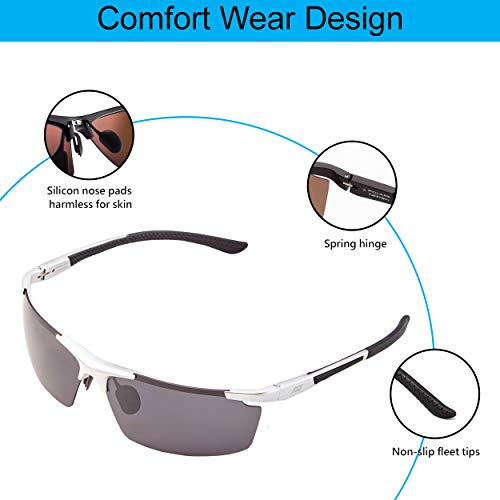 Square Polarized Sunglasses UV Protection Rectangular Classic Shades for Women men Driving fishing3