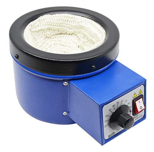 Heating Mantle, 1 Liter (1000Ml) Capacity - 300°C Max Temperature - Electric Heating Net Knitted From Glass Yarn - Eisco Labs #TOP1