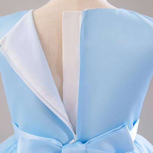 Vestido de noche para niña estilo princesa elegante con perlas finas 5