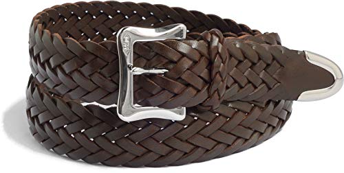 [ジェイ＆エム デヴィッドソン] メンズ エンベロープバックル ティップエンド ベルト 30mm ENVELOPE BUCKLE TIP END TIN PLATED BELT,HABANA,36 [並行輸入品]