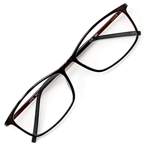 アイウェアエア 老眼鏡 おしゃれ メンズ レディース ブルーライトカット ウェリントン アーバンブラウン +1.00