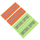 TOGEVAL Reflektierende Hundeaufnäher 4 Stück Dekorative Klett Geschirraufnäher für Hundegeschirr Strapazierfähige Professionelle Westenaufnäher für Outdoor Spaziergänge und Alltag