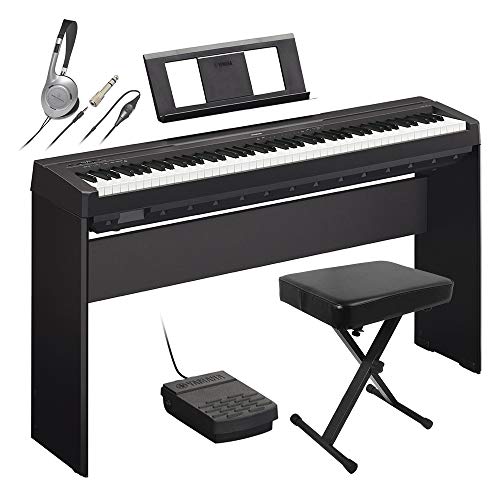 ☆☆YAMAHA 電子ピアノ 88鍵盤 P-45B ヤマハ スタンド付き Amazon | YAMAHA P-45B ＆ 専用スタンドセット 電子ピアノ 88