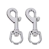 NQ Flag Snap Clips for Rope -2 Pack Heavy Duty Znic Alloy Flagpole Snaps Hooks with Swivel Eyelet,...