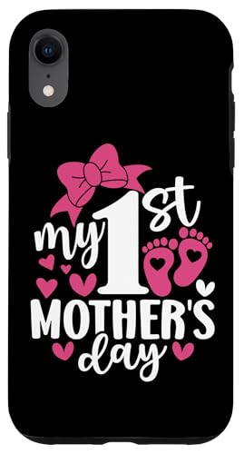 My First Mother's Day For New Mom Women First Mother's Day Carcasa para iPhone XR