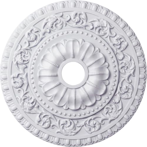 23 1/2"OD x 3 1/2"ID x 2 1/8"P Vaduz Ceiling Medallion (Fits Canopies up to 3 1/2")