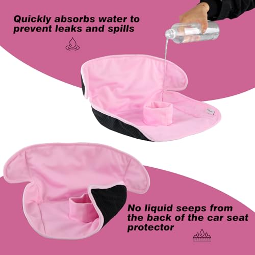 Image of Piddle Pads, Multi-use and Leak Free Lines for Baby Stroller, High Chair & Car Seat, Waterproof Toilet Training Seat Covers for Toddles (Pink Rainbow，(2 Pack))