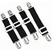 Produktbild Pubiao 4 Stück - Bettlaken Verschlüsse Hosenträger Elastische Bettlakenspanner für Matratzenbezüge Sofa Tischdeckenstiefel Beinriemen Clips