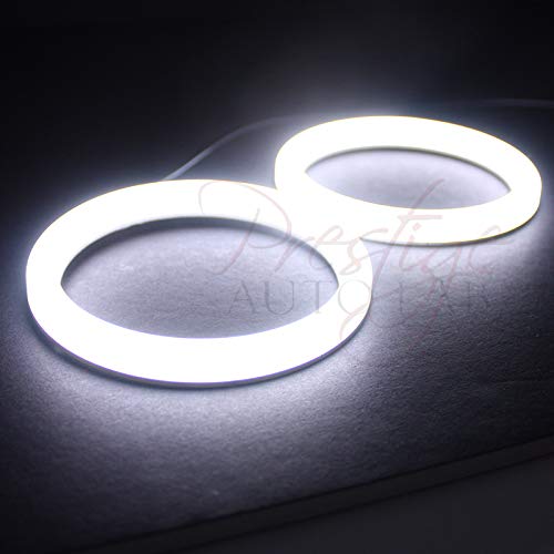2x Lámpara de anillo LED Angel Eye Switchback 80mm miniatura 5