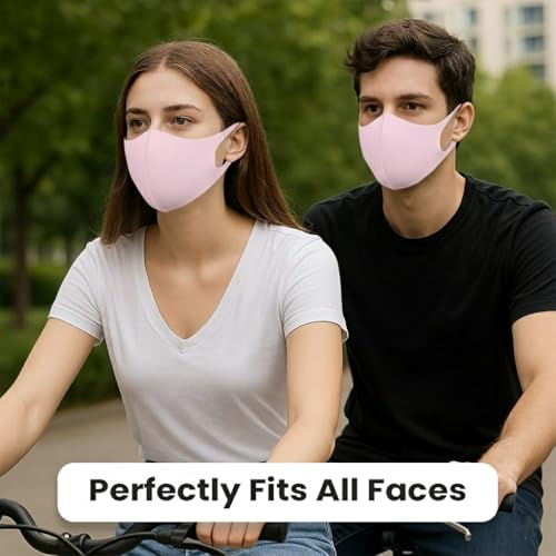 Image of Yugan Anti Pollution Reusable and Washable Face Mask for Adult, Unisex, Soft Breathable Oxford Fabric (Black)