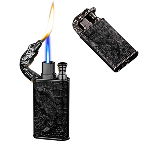 Encendedor metálico antorcha dual llama resistente al viento