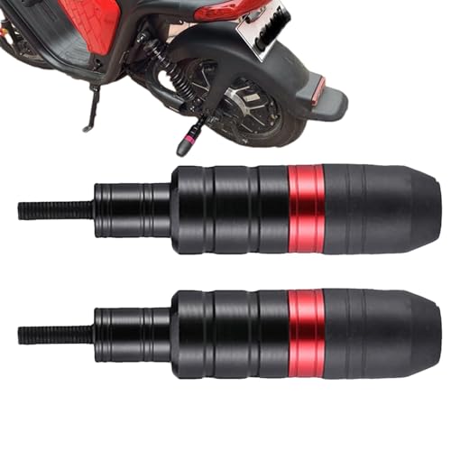 2 Stück Rahmen Schieber Motorrad Motorrad Sturzpads Schieber Sturzschutz 8mm Bolzen Rahmenschieber Aluminiumlegierung ABS Motorrad-Sturzbügel Herabfallende Schutzstange