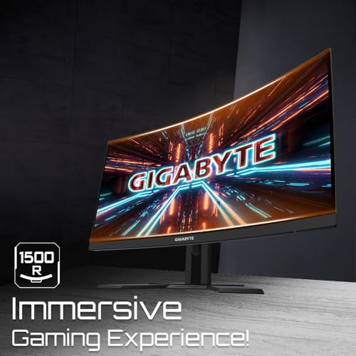 GIGABYTE G27QC A 27" Monitor da Gioco Curvo QHD - 2560 x 1440, 1500R, 165Hz, 1ms, 250 cd/m², HDR Ready, HDMI 2.0, Displayport 1.2 - Monitor - Immagine 7