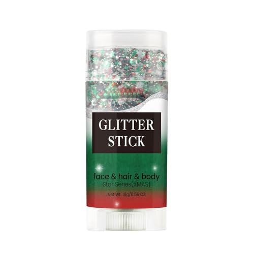 Body Glitter Stick Perfect Sparkling Christmas Hair & Face Glitter Makeup Neon Outfit Singer Concert Music Rave Festival Accessories.