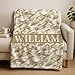 Personalized Baby Blanket for Boys, Desert Tan Military Fleece Infant Throw with Name, Soft Cozy Nursery Gift, Baby Shower, Birthday Gifts
