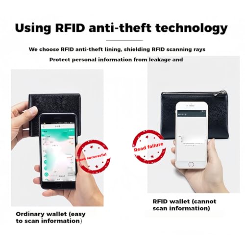 Joyfullygo Wallet, 2025 Genuine Leather Unisex Pebble Leather Wallet for Women, Relevantk Soft Wallets with Credit Card Holder and Money Clip for Coins and Cards (Black-Red)3