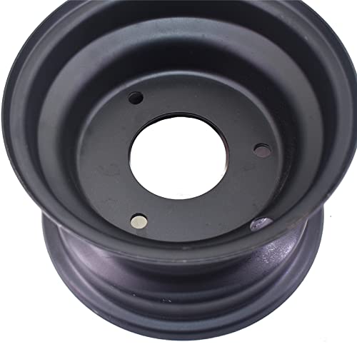 6\" Wheel Rim with 3 Holes Fits for Most of 110-125cc Go-Kart, ATV, Lawn Mower 145/70-6 (Black) - Thumbnail 6