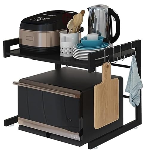 Étagère de cuisine extensible pour micro-ondes et four à riz réglable
