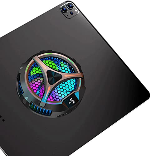 2 Pcs Refroidisseur de téléphone portable - Radiateur semi-conducteur léger à refroidissement rapide - Boîtier de refroidissement magnétique LED 7 couleurs pour les jeux mobiles, la diffusion Onlynery Cover