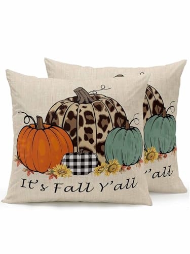 Outdoor Pillows Waterproof, Fall Throw Pillows with Inserts Included, Thanksgiving