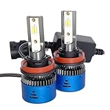 SOCAL-LED LIGHTING H11 H8 Bulb 3-In-1 6000K 8000K 10000K Switchback CSP 3570 40W High Bright Cool White to Blue, Strobe Flashing Light, Pack up 2
