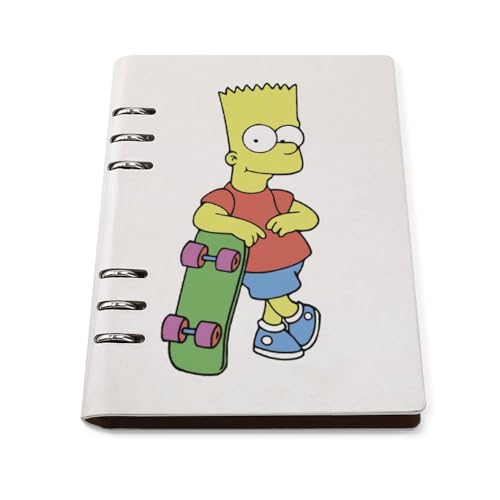 ノート ザ・シンプソンズ メモ帳 バインダーノート A5 6穴 90枚 てちょう ハードカバー メモ ンダー A5サイズ 横罫線 ??本 文房具 オフィス用品 ルーズリーフ 学生 キャンパス おしゃれ プレゼント 贈り物