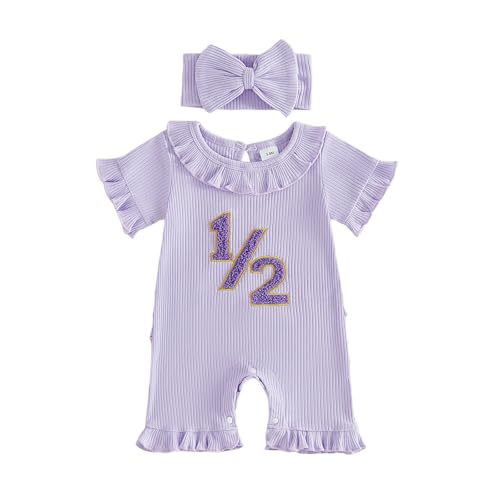 Infant Baby Girl Summer Outfit Funny Letter Short Romper Onesie Jumpsuit