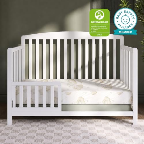 Image of Dream On Me Twilight Baby Crib Mattress, Reversible, Both Sides Usable for Infant & Toddler, Waterproof Cover, GREENGUARD Gold & BSA Certified, Fits Full-Size Crib & Toddler Beds, 52 inch x 28 inch x 5 inch