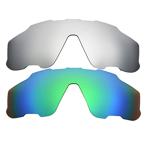 Verres Oakleys Jawbreaker Titanium Vert - Lentilles de Remplacement Taille Unique