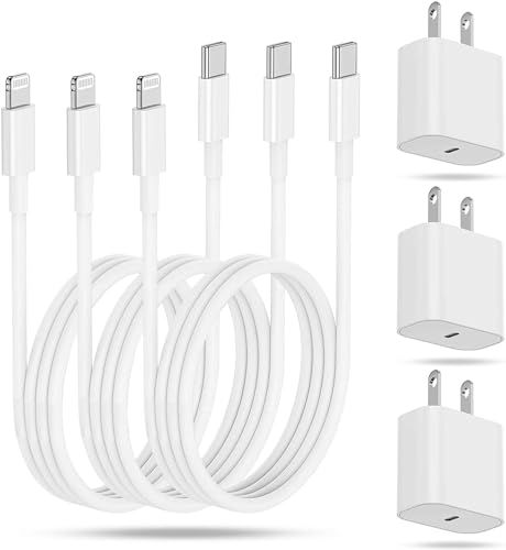 Image of for 10ft iPhone Charger Fast Charging Block, [MFi Certified] Wall Charger Plug and USB C to Lightning Cable Cord Long,Type C Cube Brick Box for Apple iPhone 14 Pro Max/14/13 Pro/12 Mini/12/11/iPad Air