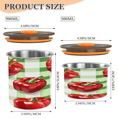 Contenedor hermético para café de acero inoxidable 17oz miniatura 2