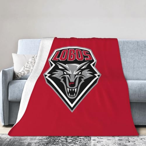 New Mexico Lobo Ultra-Soft Micro Fleece Blanket Soft Comfortable Flannel Blanket