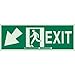 Brady 90921, Glow-In-The-Dark Exit and Directional Sign, (Pack of 5 pcs)