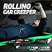DNA MOTORING TOOLS-00273 Rolling Car Creeper with 3-leves Adjustable Headrest & 6 Casters,300lbs Max Weight Capacity,Green