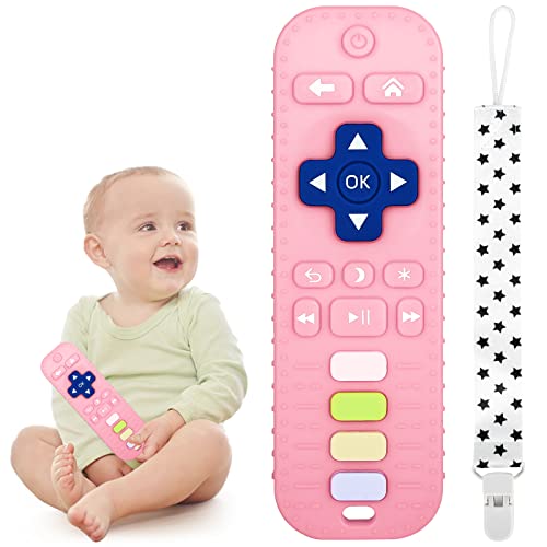Chuya Silicone Remote Teethers Baby Teething Toys, TV Remote Teether ...