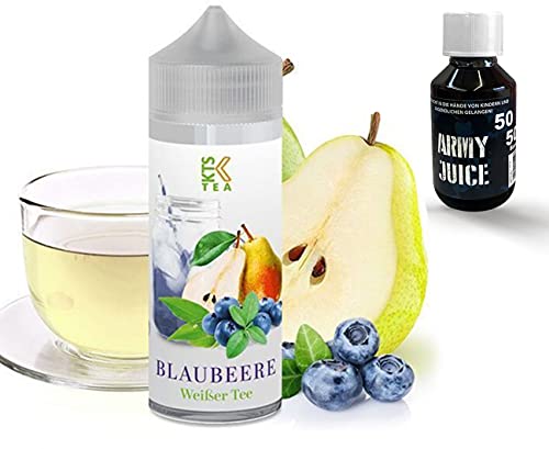 KTS Tea Aroma Blaubeere Weißer Tee - Shake-and-Vape - Zum Mischen mit Basisliquid für E-Liquid - 30 ml - Plus 100ml…