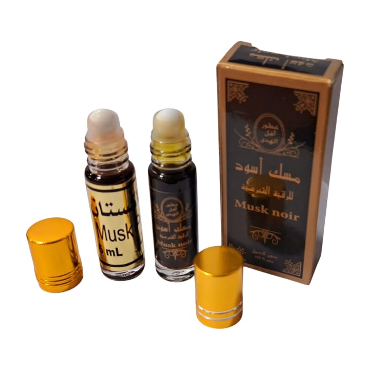 Pack Musk almizcle aceite Perfume Concentrado, Sin Alcohol, 6 ML cada uno, Calidad Extra, Intenso