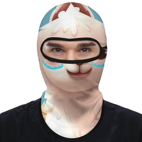 Balaclava para Hombres y Mujeres, Máscara de Alpaca con Estampado, Cubreboca Integral para Ciclismo, 1 Unidad, Estilo miniatura 1