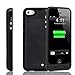 iPhone 5 5S SE Battery Case, NOVPEAK [U.S. Stock] Ultra Slim Rechargeable Backup Battery Charger Case for iPhone 5 5S SE - Portable Power Juice Bank Pack for iphone 5/5S/SE [2500mAh, Black]