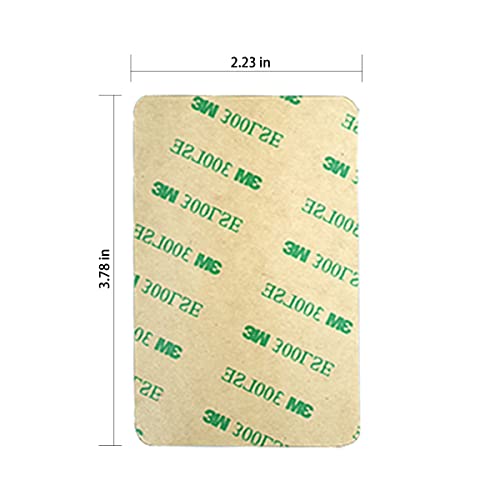 M-Plateau sticky wallet for back of phone Slim 3M Adhesive (Clear)