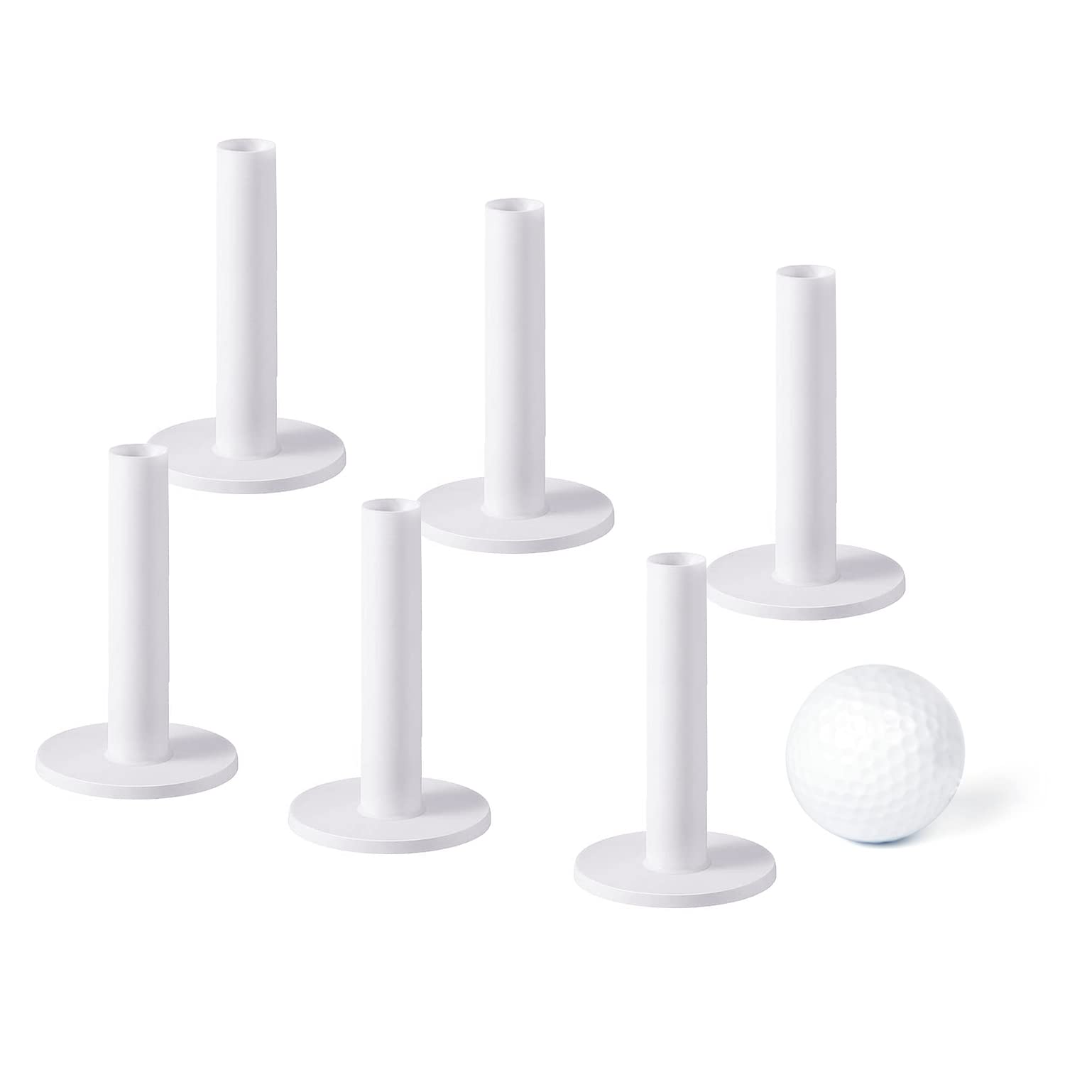 Tees de golf en caoutchouc pour terrain de conduite et intérieur