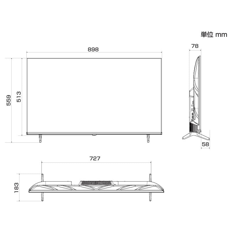 Amazon | 【40V型】 フルハイビジョン液晶テレビ スマートテレビ